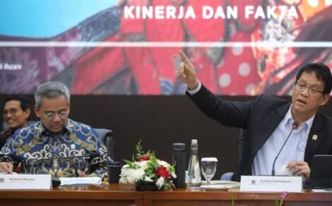 Menteri Keuangan Purbaya Yudhi Sadewa saat konferensi pers APBN KITA di Kantor Kementerian Keuangan, Jakarta, Kamis (18/12/2025). (Foto: Faisal Rahman).
